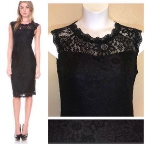 Black Lace Cocktail Dress - Stanzin- XL